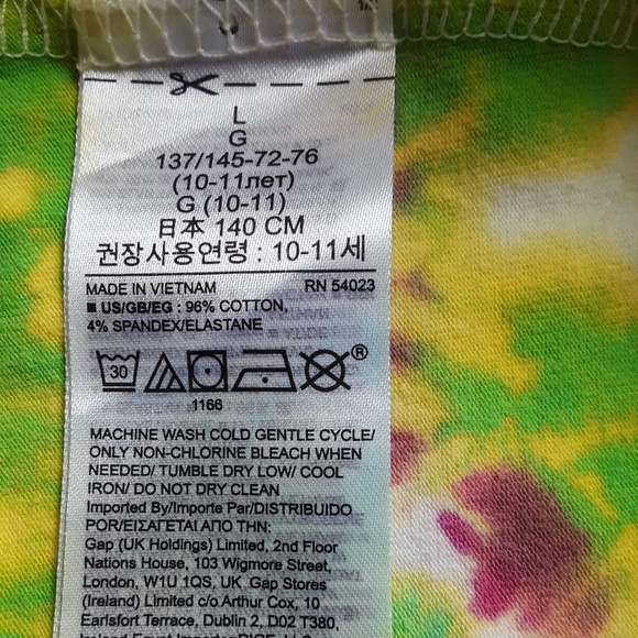 GIRL'S HAND-DYED COTTON LEGGINGS - Picture 8 of 8